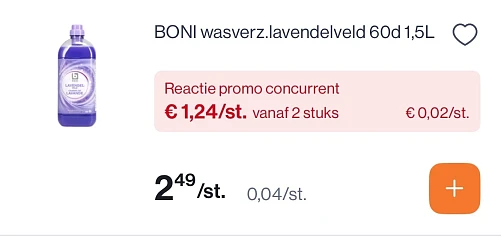 Boni wasverzachters -50%