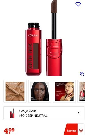 L’Oréal Paris Infaillible Skin Ink 460 Deep Neutral Foundation