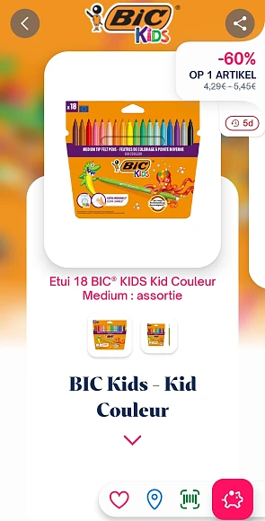-60% op bic kids kid couleur