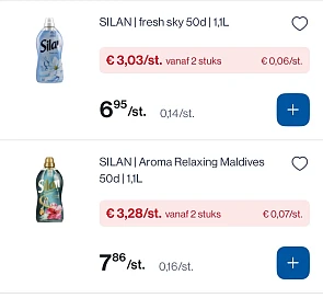 Silan producten tot -58%