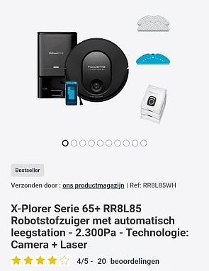 Rowenta X-Plorer Serie 65+ RR8L85 Robotstofzuiger