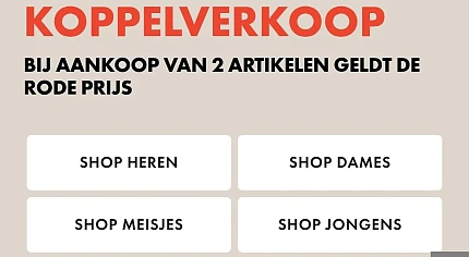 Koppelverkoop bij WE: Tot 70% korting!