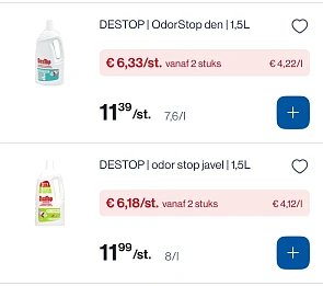 Destop ontstopper goedkoper