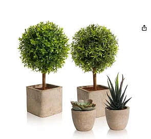 4 kunstplanten voor 13€