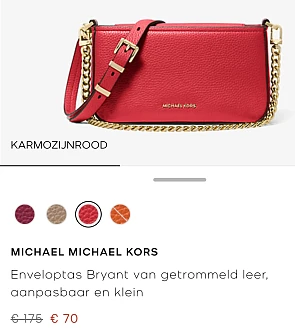Michael Kors handtas vanaf 70€