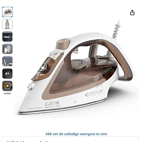 Calor Easygliss strijkijzer voor maar 36.99€