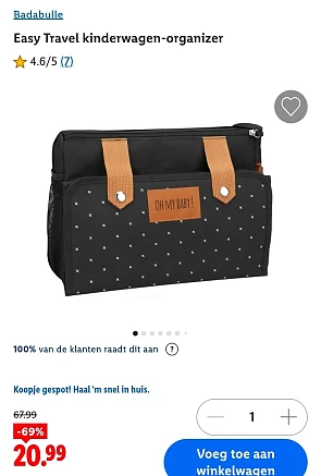 Easy Travel kinderwagen-organizer -69%