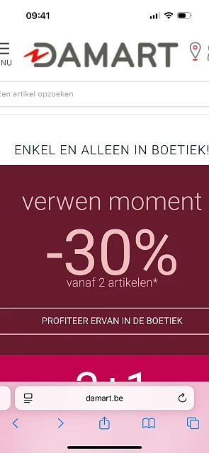 Verwen moment bij Damart