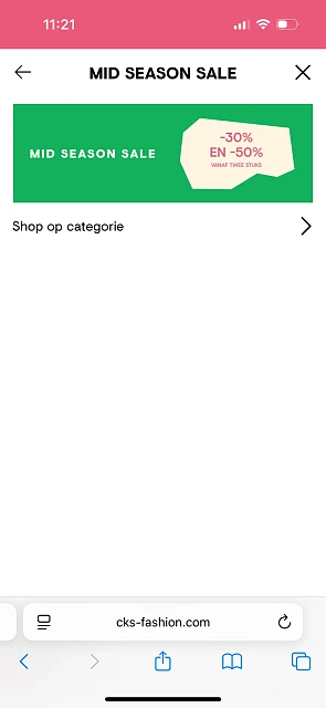 Mid season sale bij CKS
