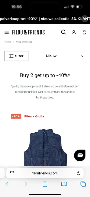 Koppelverkoop bij Filou & friends