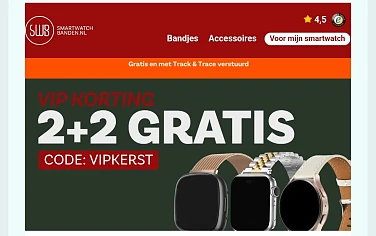 2 + 2 bij smartwatchbanden