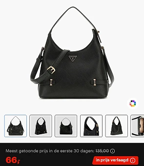 Guess zwarte handtas