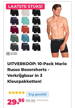 10-pack Mario Russo boxershorts