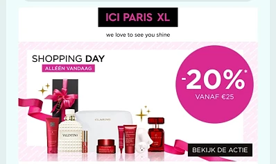 Vandaag 20% op alles bij ICI Paris XL