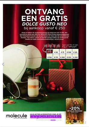 Gratis Dolce Gusto Neo bij aankoop bij Molecule