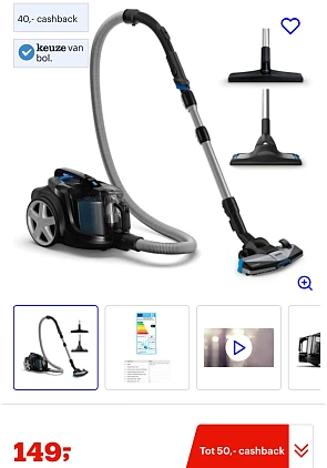 Philips Stofzuiger zonder Zak