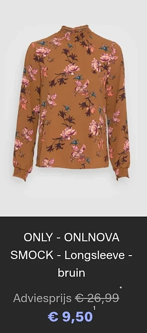 Only kleding aan 1/3 van de prijs 😍