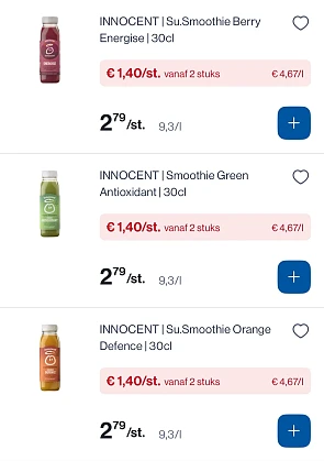Innocent en vit-hit -50%