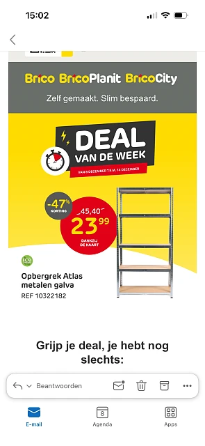 Deal van de week bij Brico
