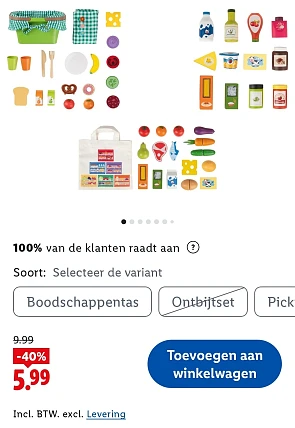 Houten voeding speelset -40%