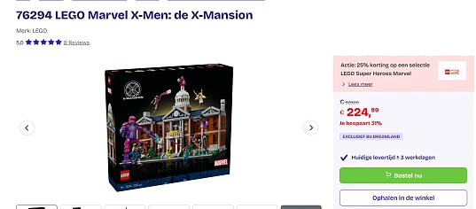 Lego X-Men: de X-Mansion - laagste prijs ooit!