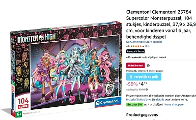 58% korting op Clementoni puzzel