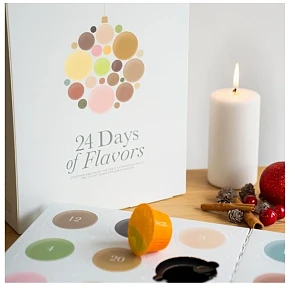 24 koffies verpakt als een adventskalender