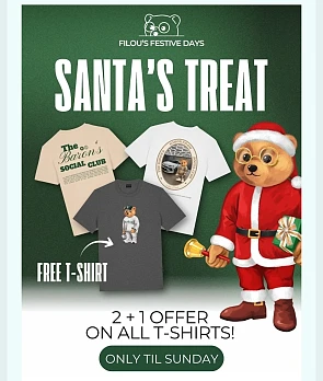 2 t-shirts kopen en 1 gratis bij Baron Filou