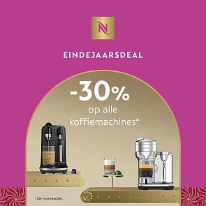 -30% op Nespresso machines