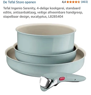 4 delige set Tefal Ingenio Serenity