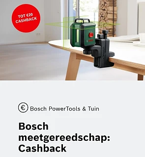Bosch cashbackacties tot €20