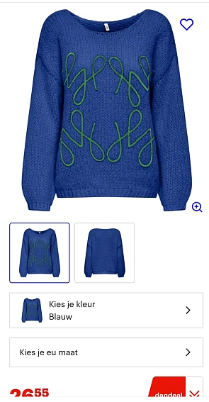 Only blauwe trui -41%