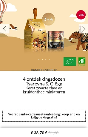 Kusmi tea tot 30% korting