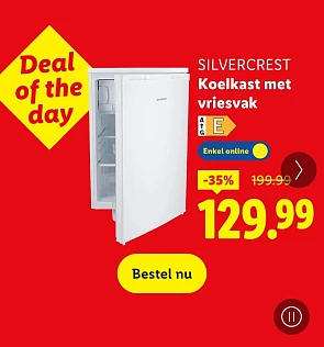 Koelkast met vriesvak -35%