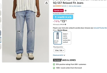 13.10€ voor een jeans van Jack & Jones!