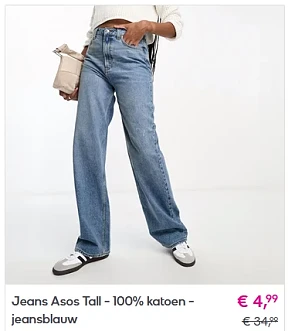 Tot 75% korting op Asos kleding en accessoires