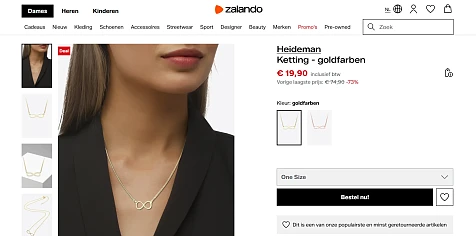 Mooie ketting met mooie korting!