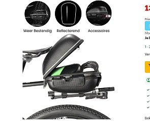 Zadeltas nu voor 13.08€