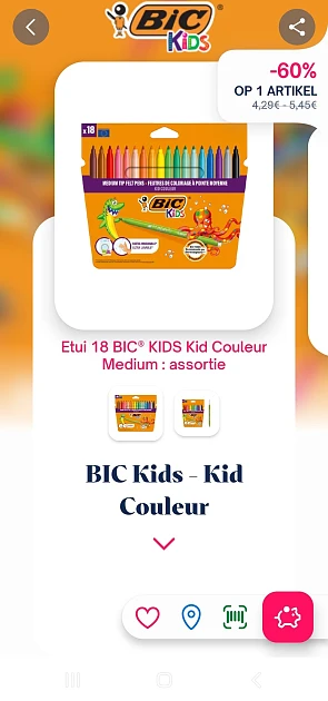 -60% bic kids kid couleur