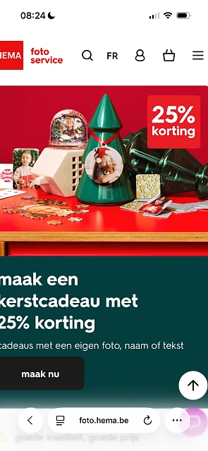Korting op fotocadeaus bij Hema