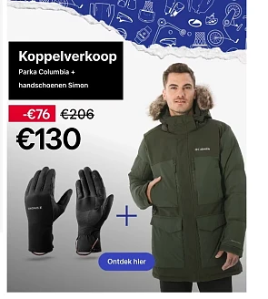 Bespaar tot 76€ op een Columbia jas en handschoenen
