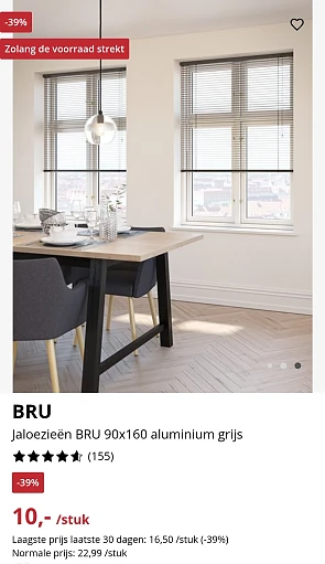 Jaloezieën aan 10⬠bij jysk