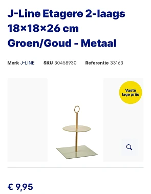 J-Line etagere aan 9,95ā¬