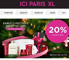 -20% op alles 🎄 Christmas shopping bij Ici Paris XL 🎁