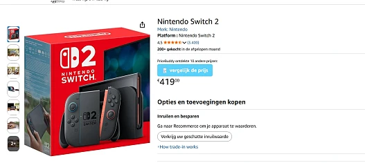 Kerstcadeau voor games: Nintendo Switch 2 Zwart - Laagste prijs sinds 6 maanden