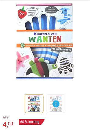 Maak je eigen Knuffels van Wanten -60%