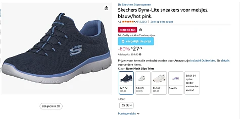 Skechers voor 27.72€