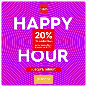 Hema Happy Hour : -20 % sur presque tout !