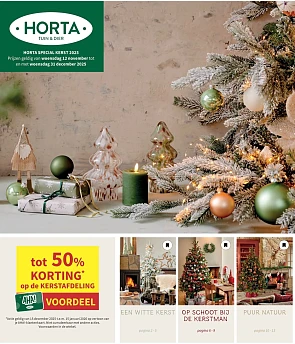 Horta kerstafdeling tot -50%