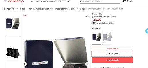 Tommy Hilfiger Tin Giftbox Classic Herensokken (set van 6 stuks)